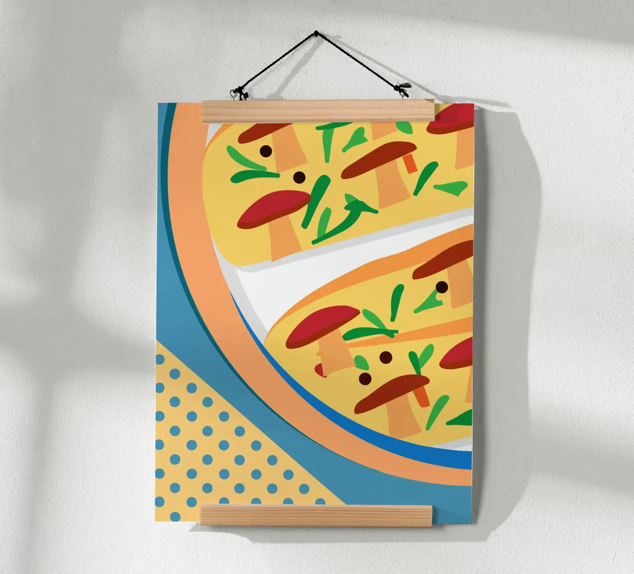 Pizza ai funghi carta hahnemühle da OFFICIAL FRUIT & VEGETABLES