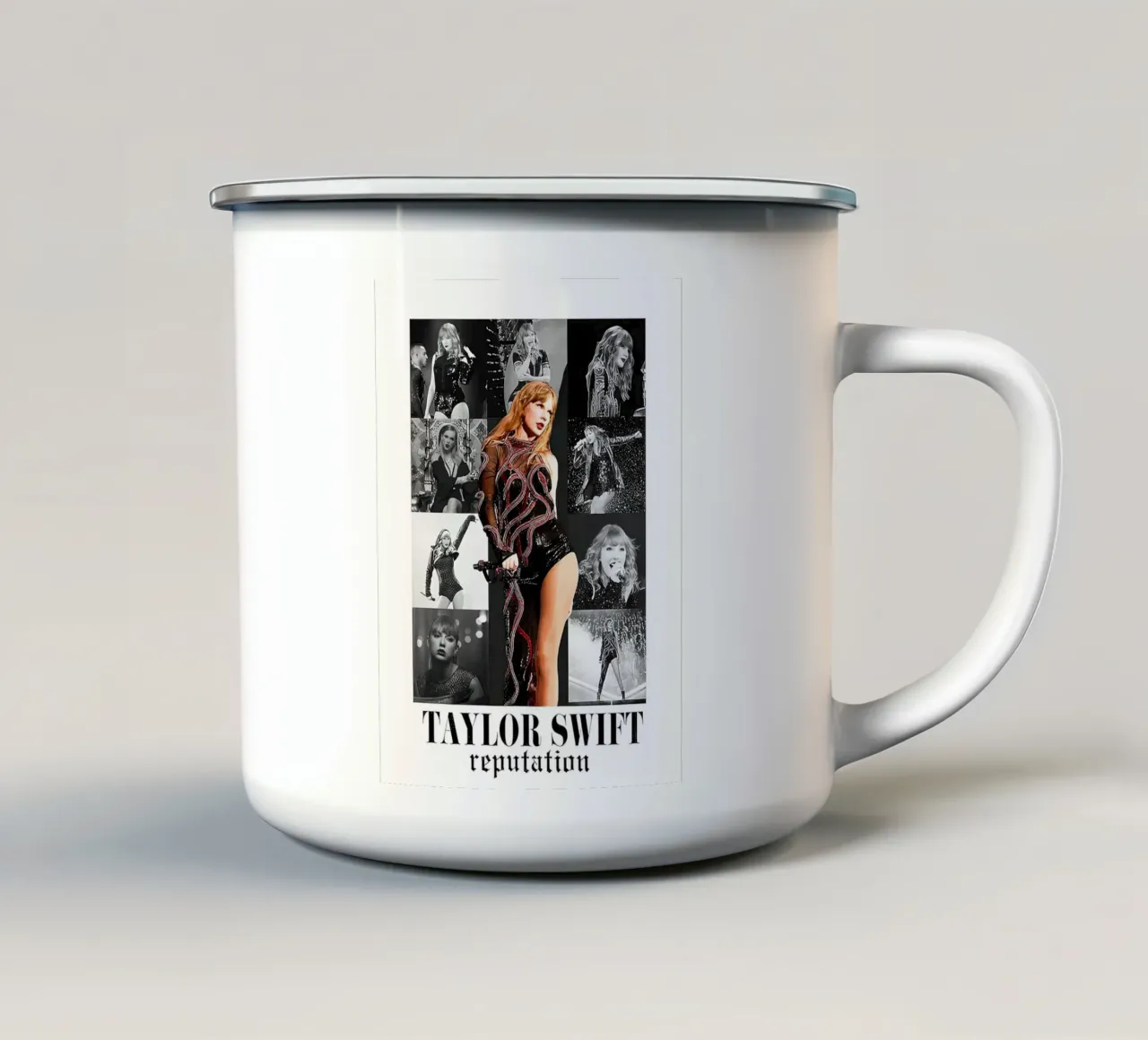 Poster dell'anima poetica di Taylor Swift tazza in smalto da dfgtfdt