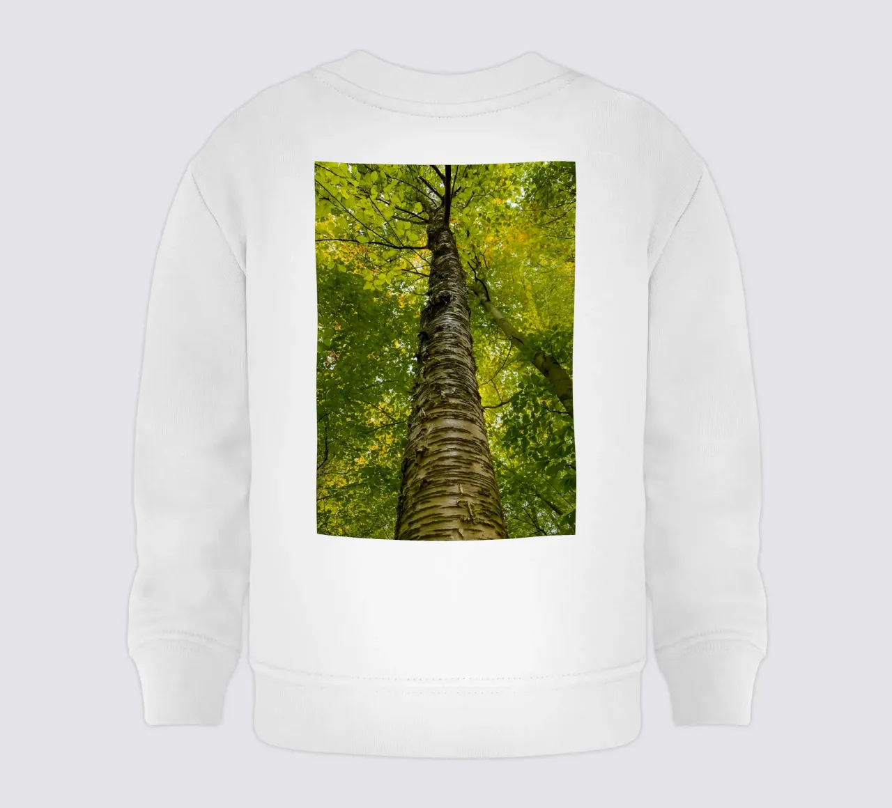 tall tree trunk view baby sweatshirt by PASMING