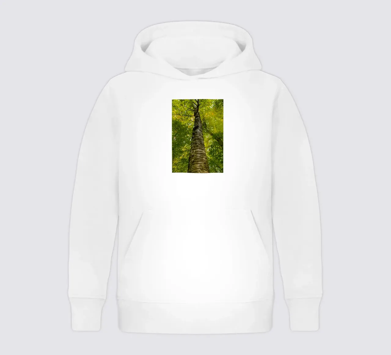 vue du tronc d'un grand arbre sweat à capuche enfant de PASMING
