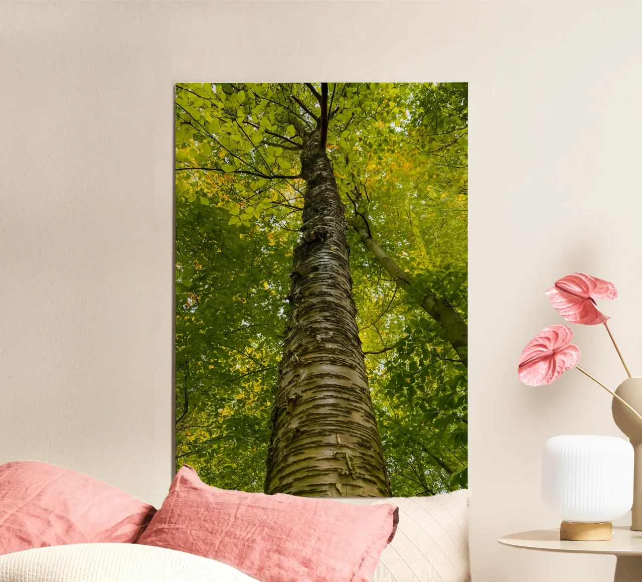 vue du tronc d'un grand arbre alu dibond de PASMING