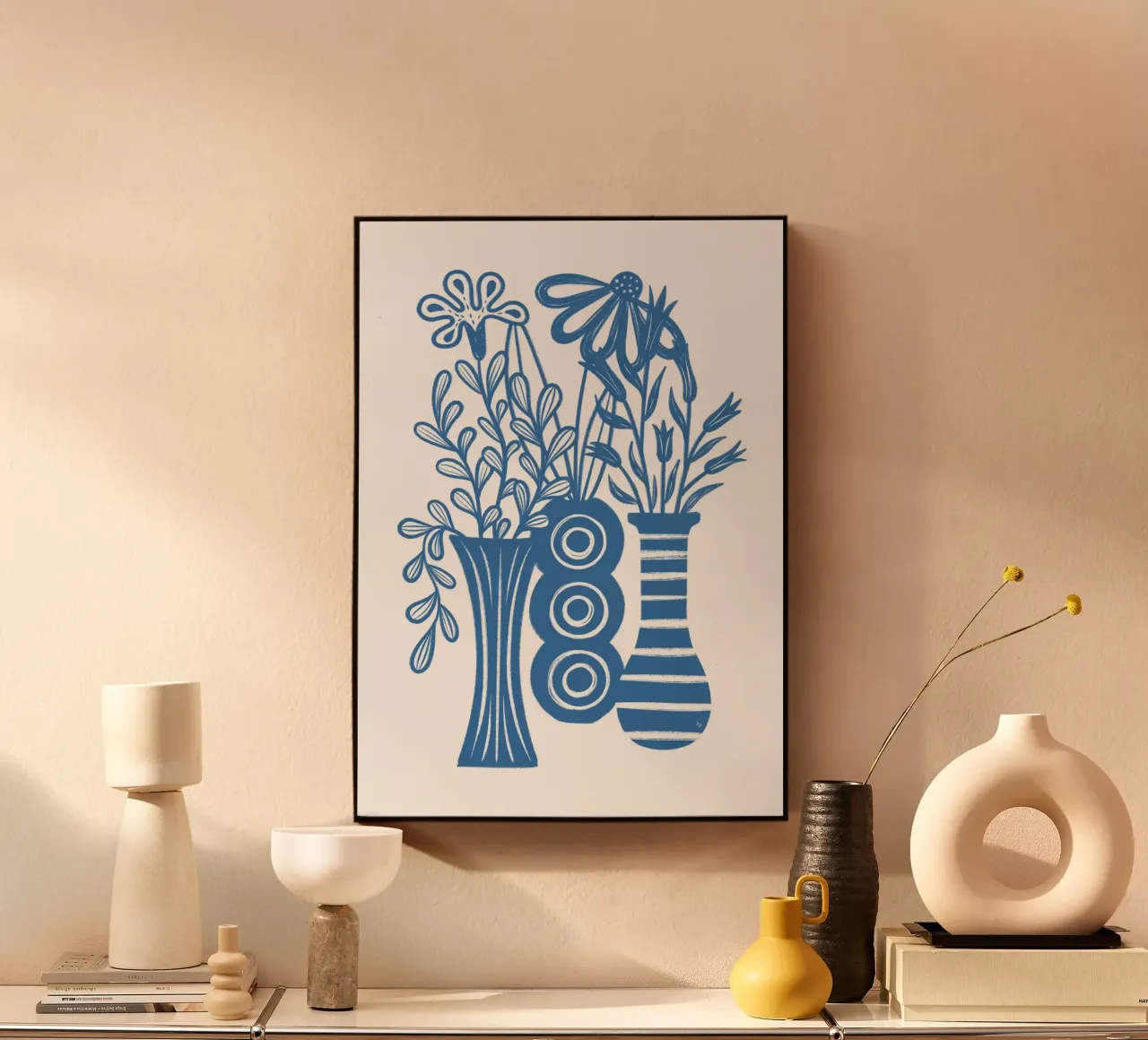 Vasi rustici blu plexiglass da Martina