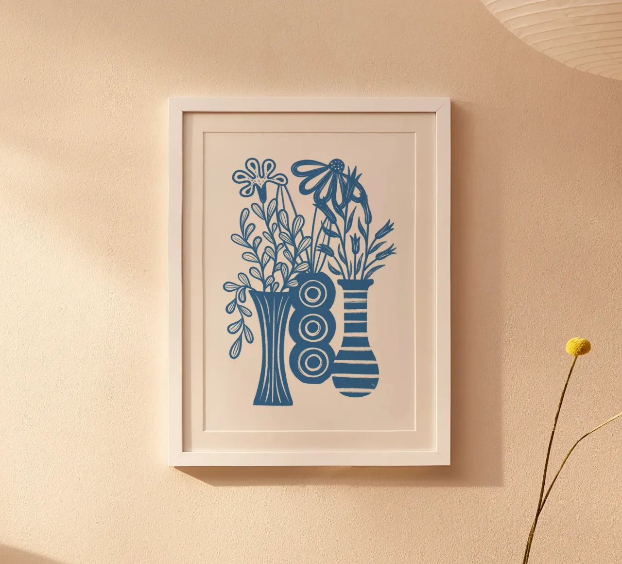 Blue Rustic Vases hahnemühle by Martina