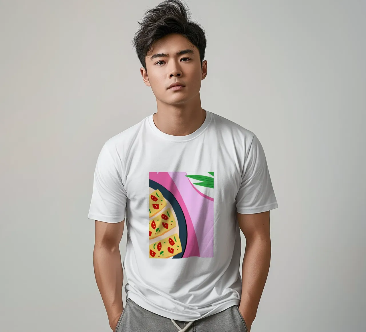 Tomato Pizza t-shirt da OFFICIAL FRUIT & VEGETABLES