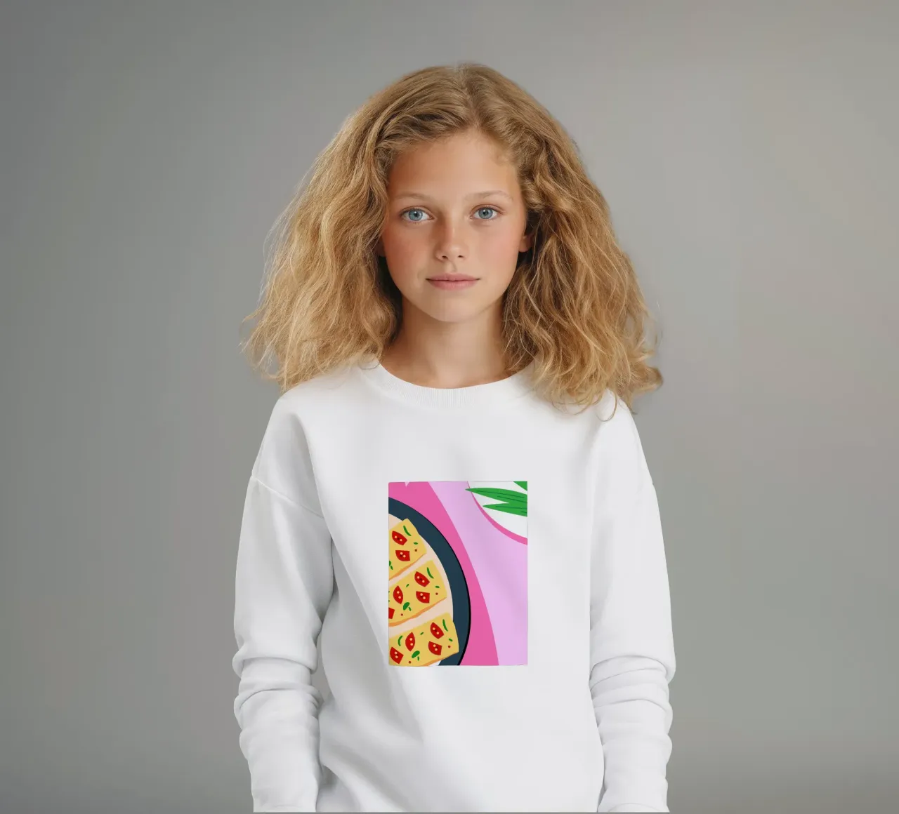 Tomato Pizza felpa bambino da OFFICIAL FRUIT & VEGETABLES