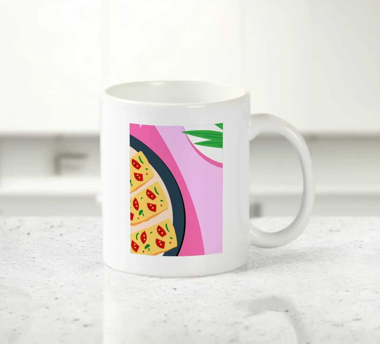 Tomato Pizza tazza in ceramica da OFFICIAL FRUIT & VEGETABLES