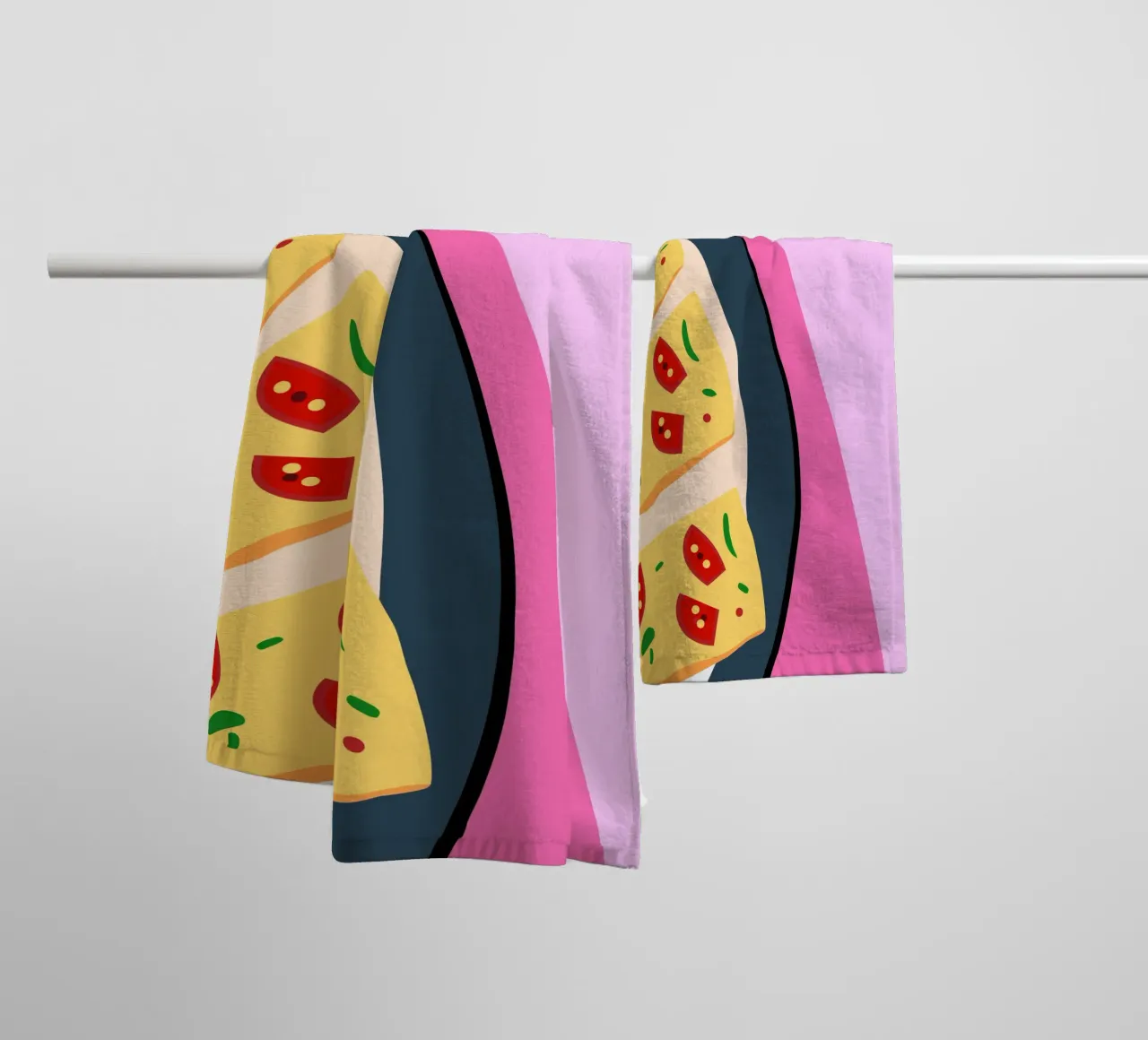 Tomato Pizza asciugamano da bagno da OFFICIAL FRUIT & VEGETABLES