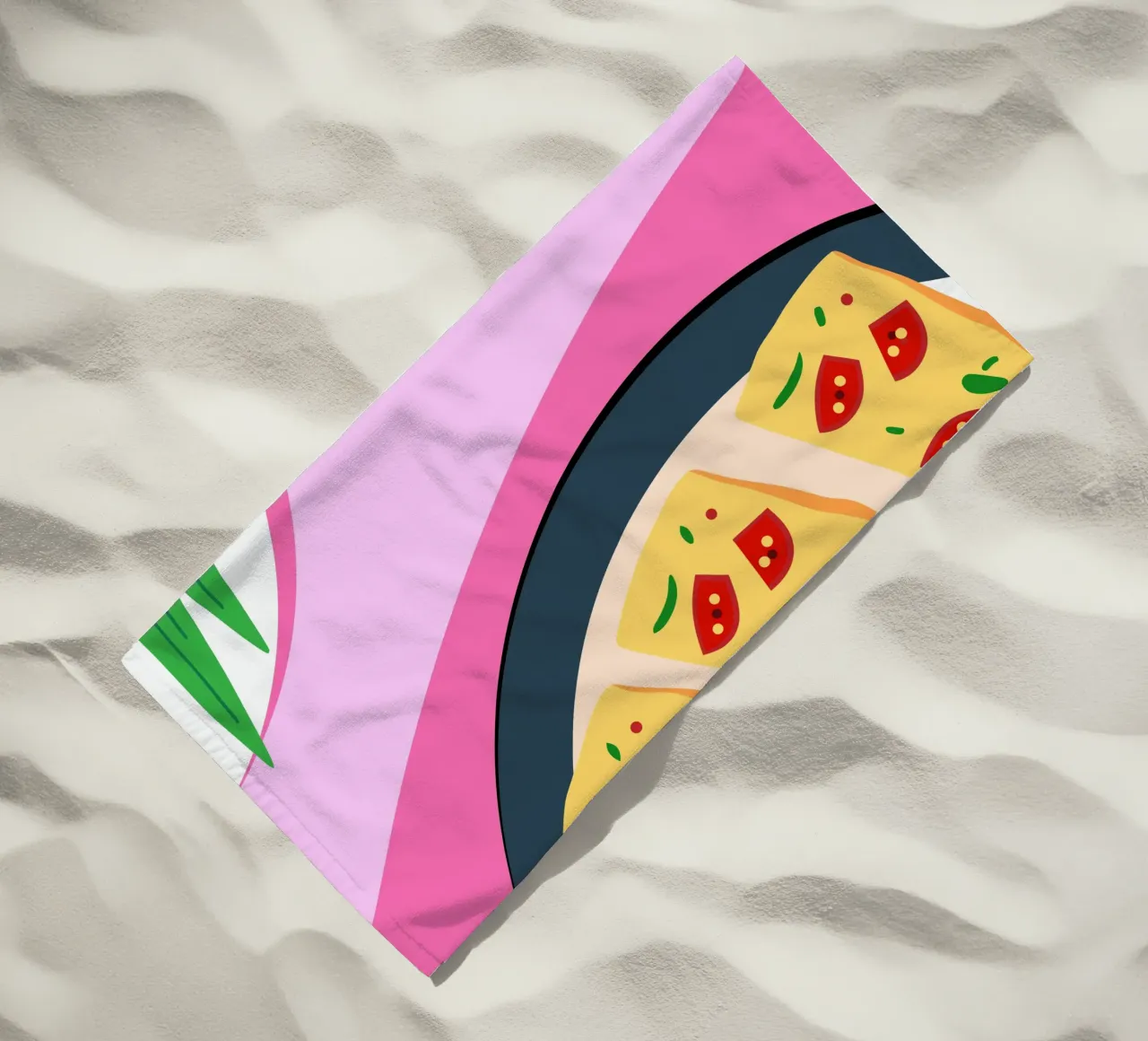 Tomato Pizza telo mare da OFFICIAL FRUIT & VEGETABLES