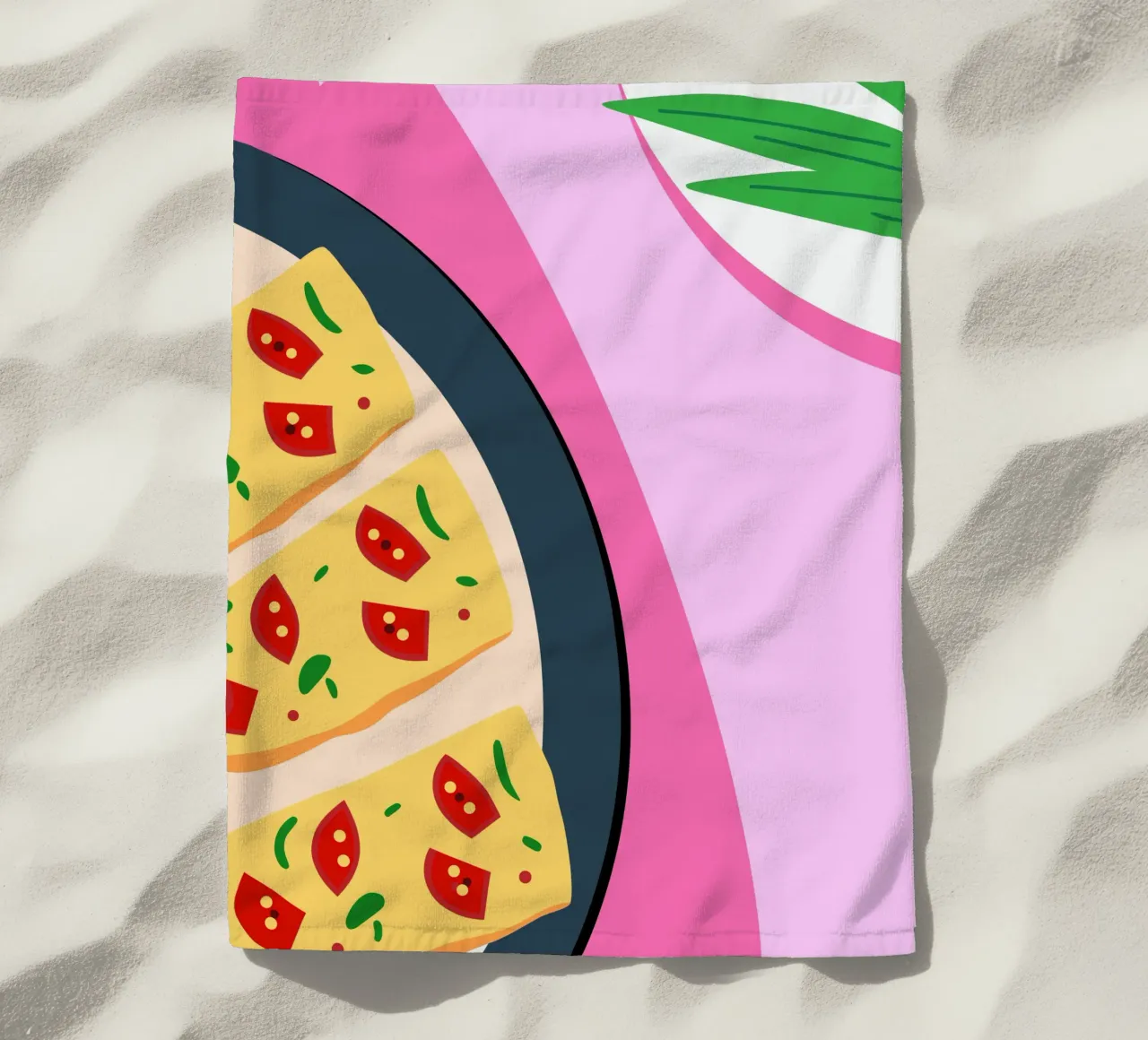 Tomato Pizza telo mare da OFFICIAL FRUIT & VEGETABLES
