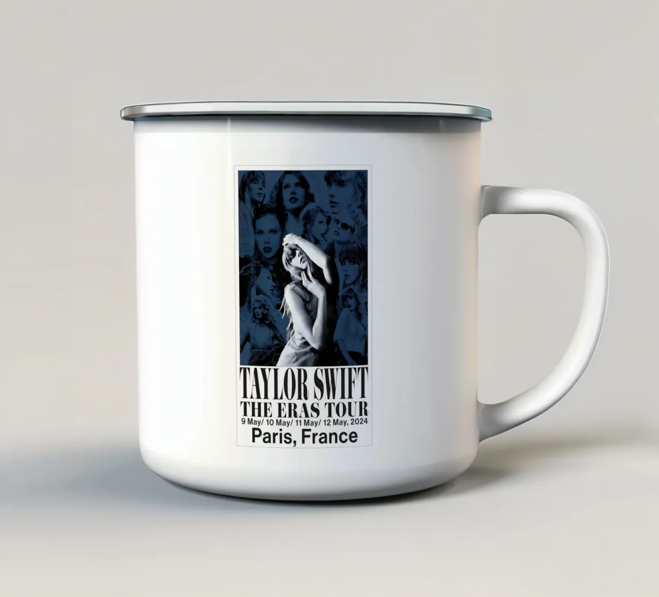 Poster dell'anima poetica di Taylor Swift tazza in smalto da dfgtfdt