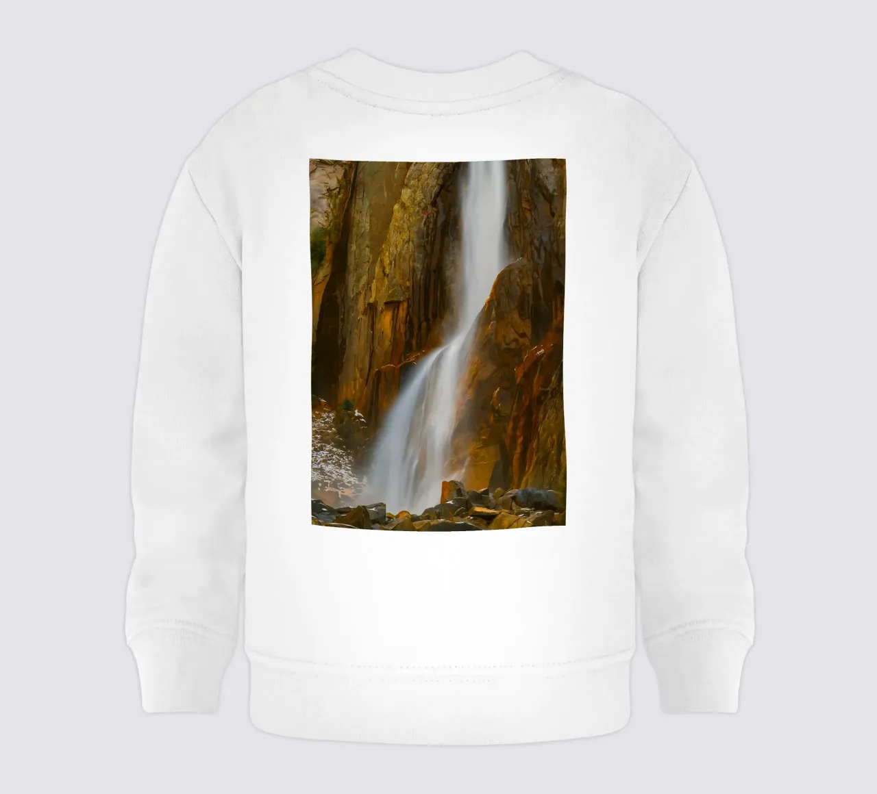 cascata su una montagna rocciosa felpa neonato da PASMING