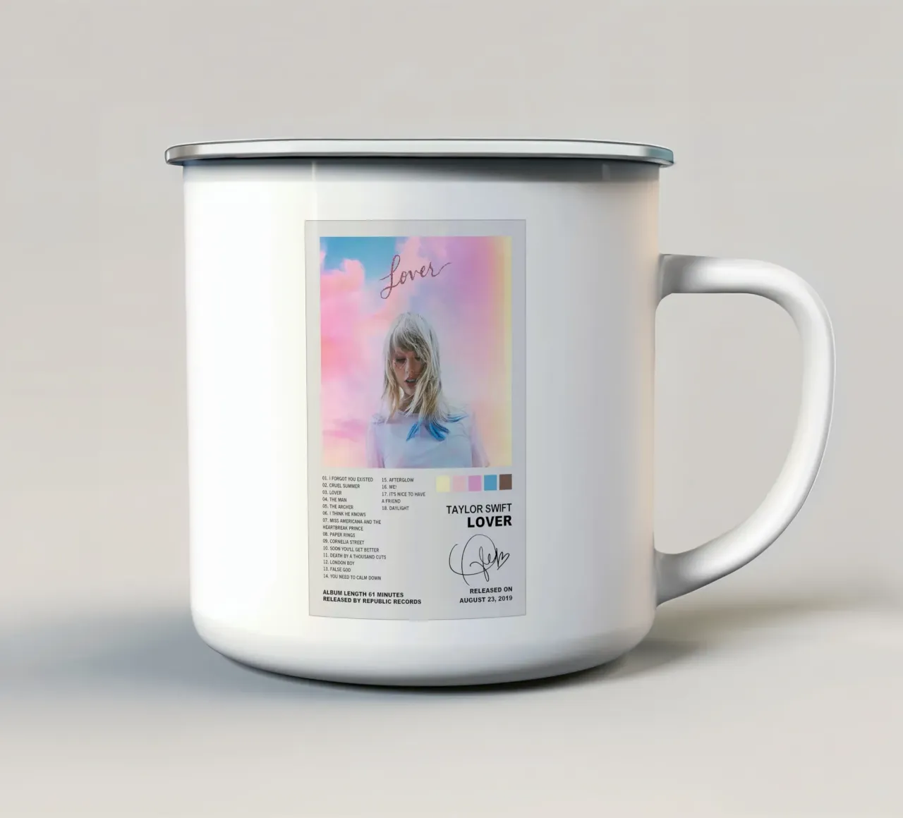 Lover’s Dreamscape Poster tazza in smalto da dfgtfdt