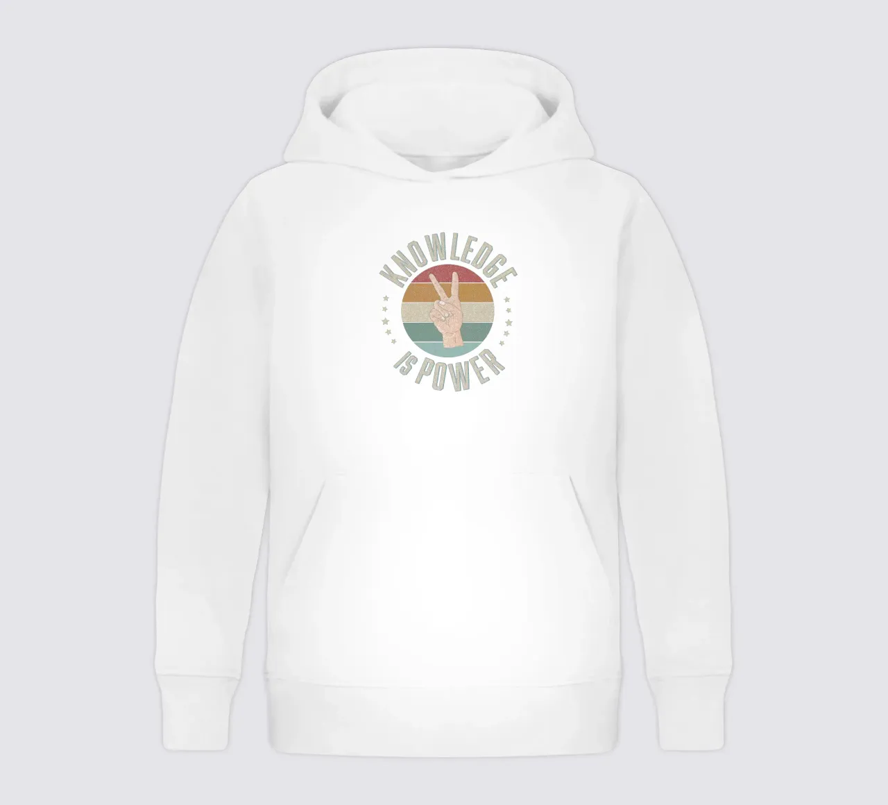 El conocimiento es poder. Saber es poder. sudadera con capucha para niño de CalliLetters