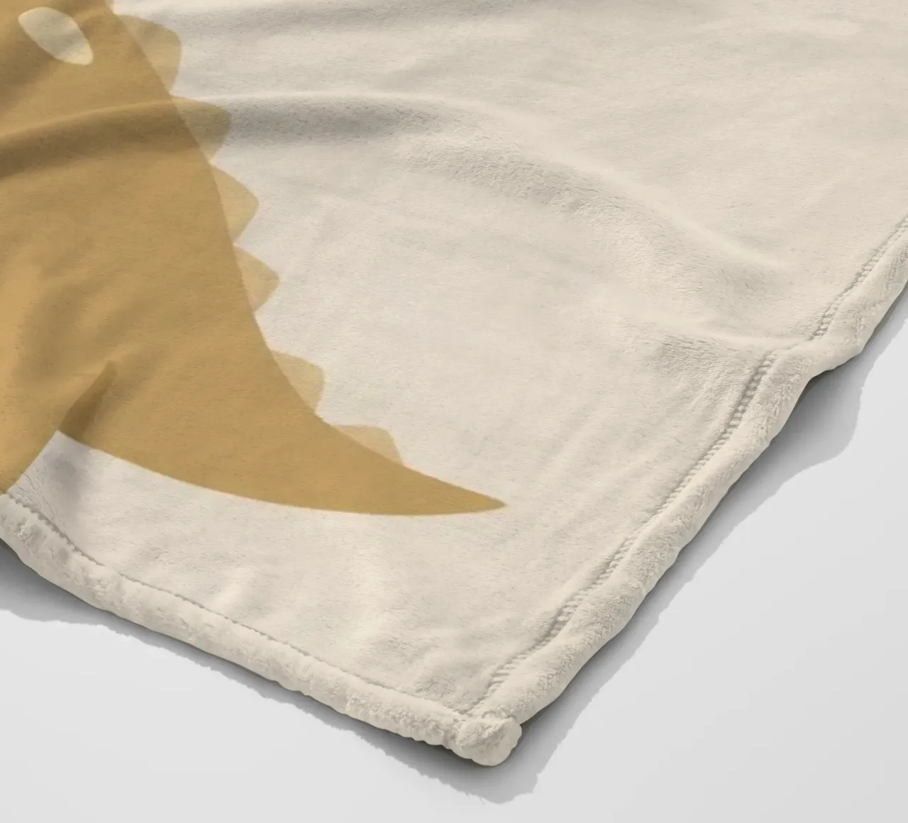 Dinosauro carino con arcobaleno e nuvole coperta in pile da DesignDoodle