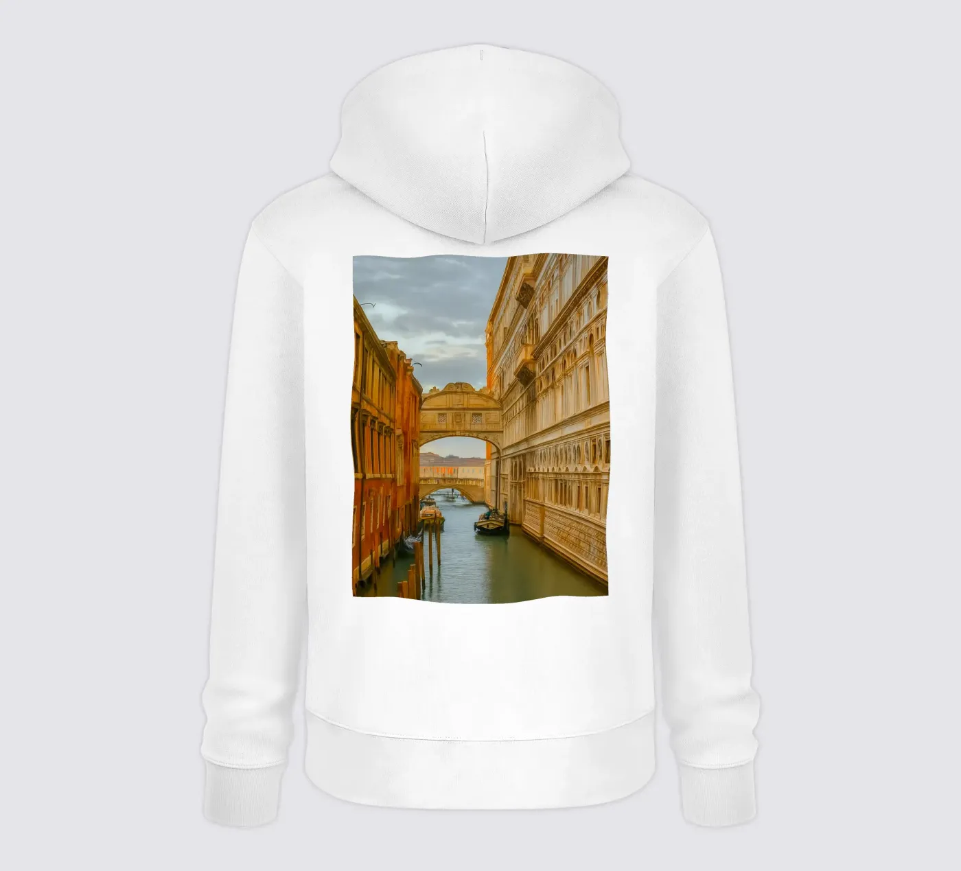 canale d'epoca tra vecchi edifici felpa con cappuccio da PASMING