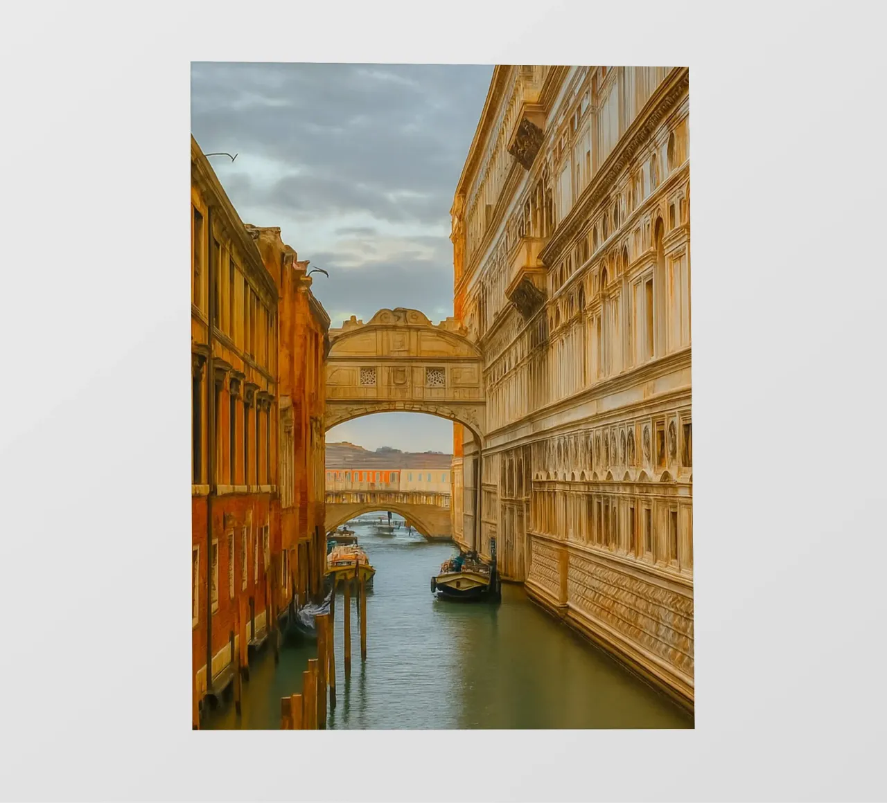 canale d'epoca tra vecchi edifici telo in pvc da PASMING