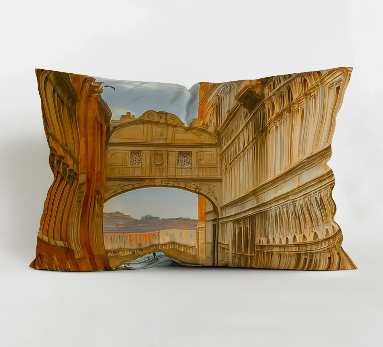 canale d'epoca tra vecchi edifici cuscino da PASMING