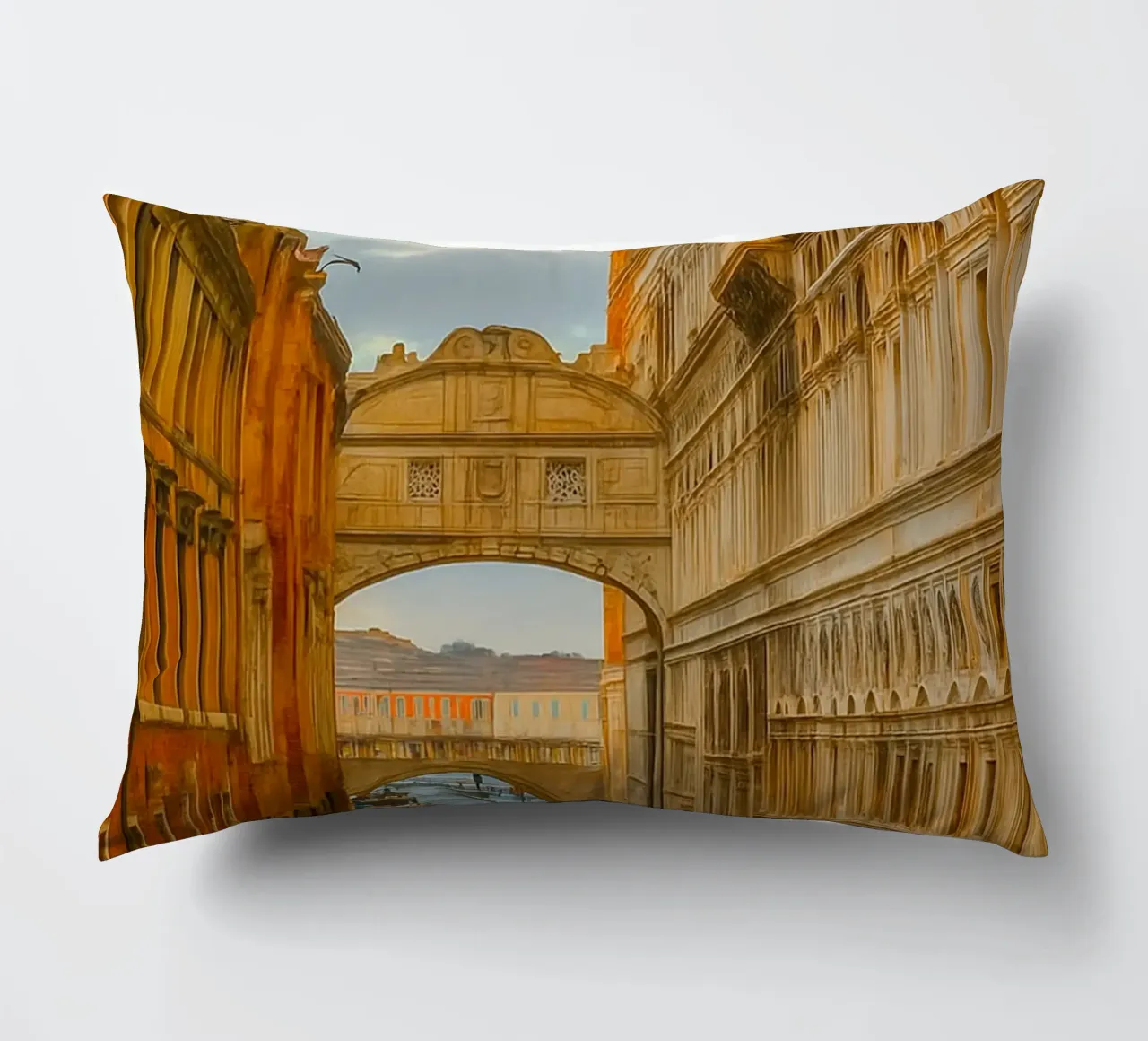 canale d'epoca tra vecchi edifici cuscino da PASMING