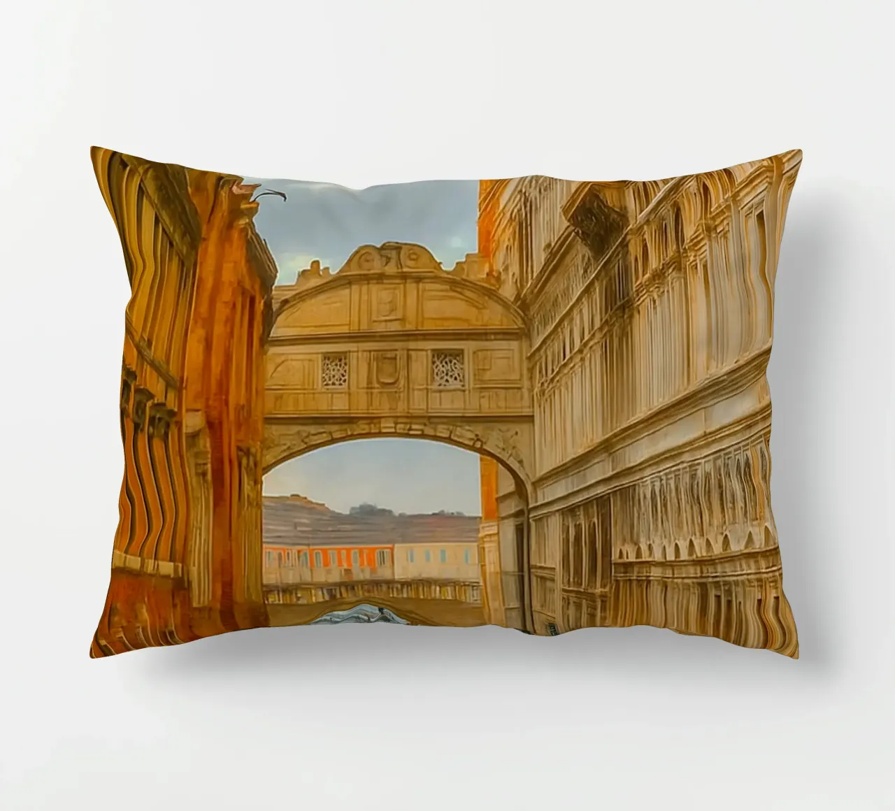 canale d'epoca tra vecchi edifici cuscino da PASMING