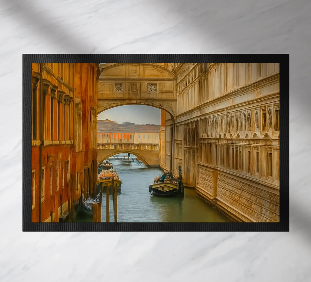 canale d'epoca tra vecchi edifici zerbino da PASMING