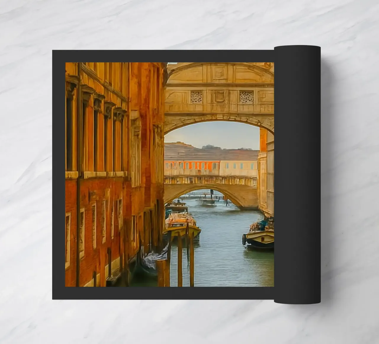 canale d'epoca tra vecchi edifici zerbino da PASMING