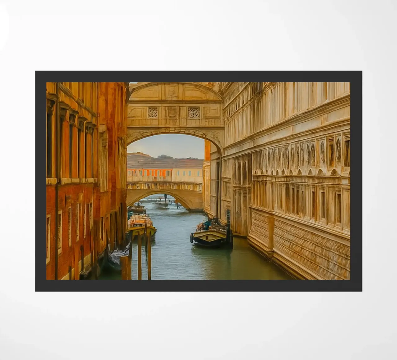 canale d'epoca tra vecchi edifici zerbino da PASMING