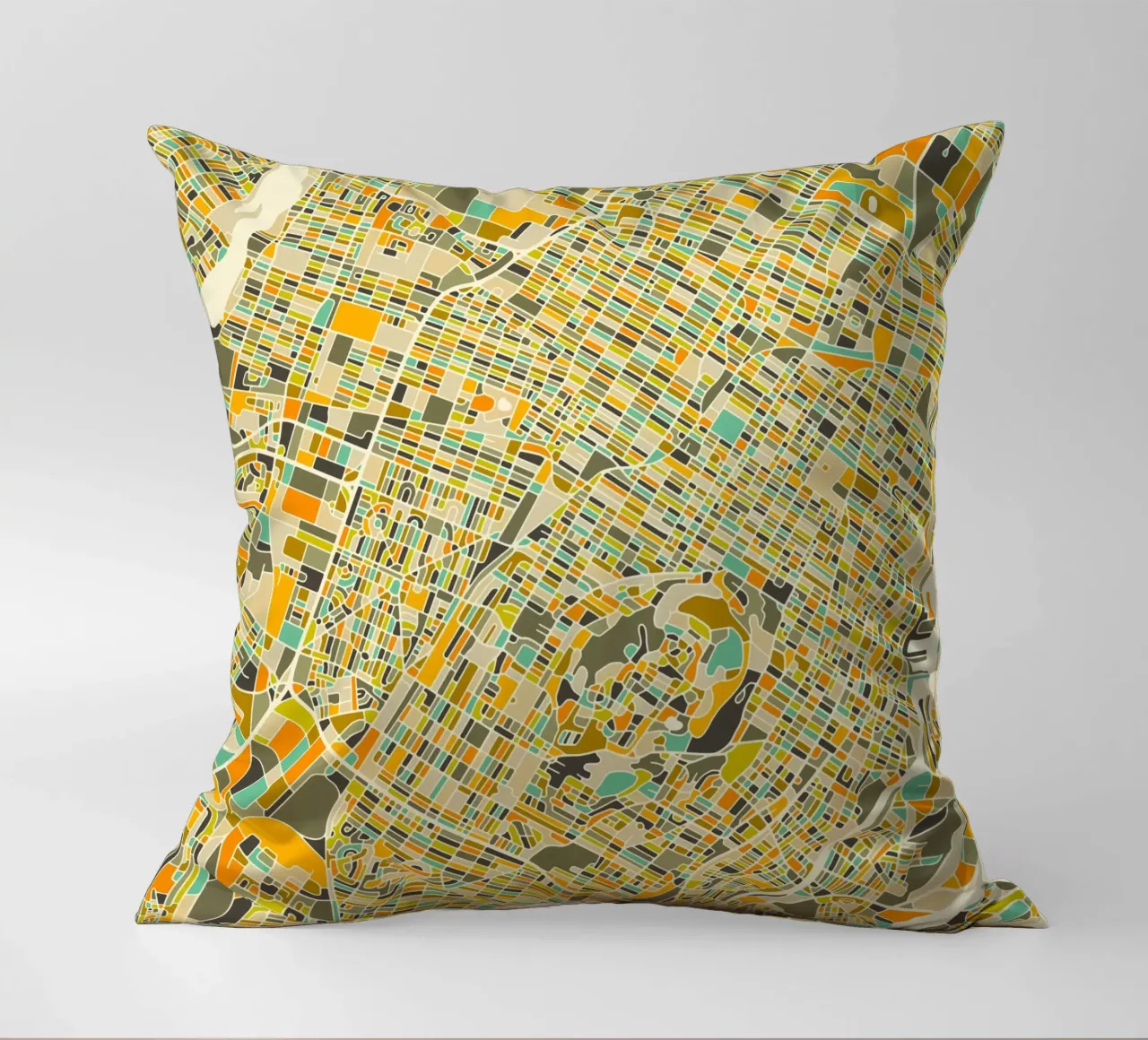 Mappa di Montreal cuscino da Jazzberry Blue