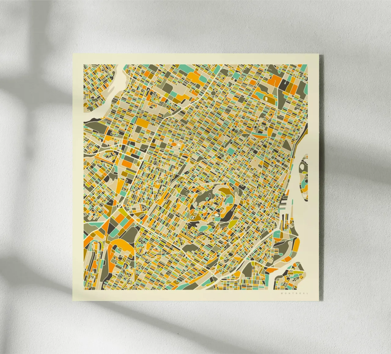 Mappa di Montreal plexiglass da Jazzberry Blue