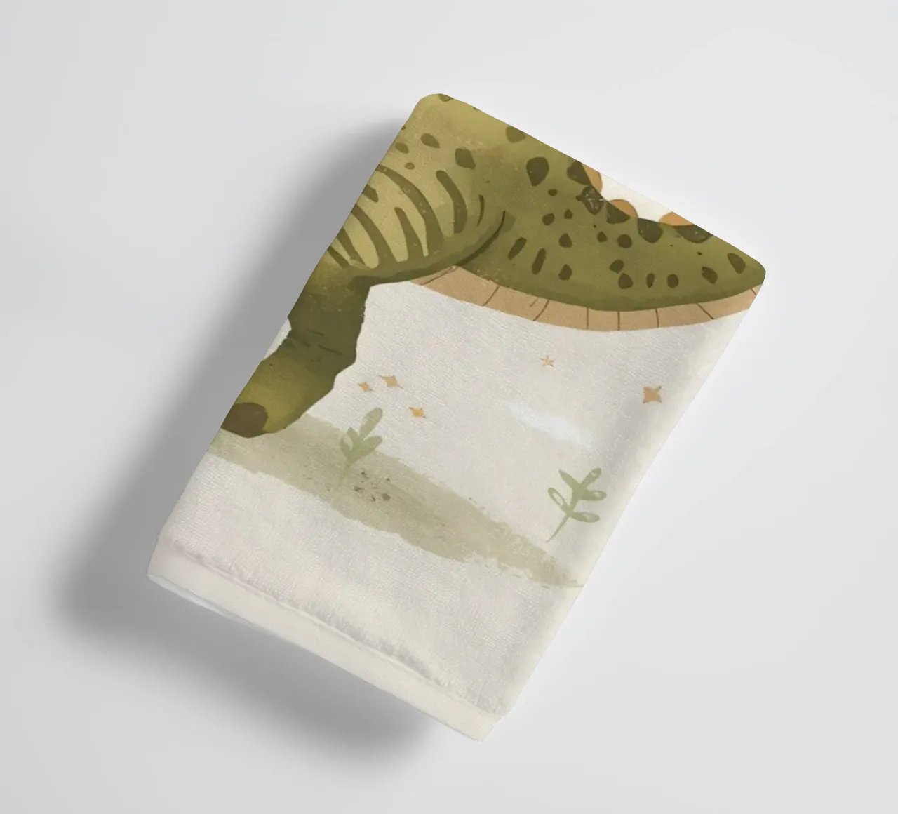 Felice Tyrannosaurus Rex con stelle e nuvole asciugamano da bagno da DesignDoodle