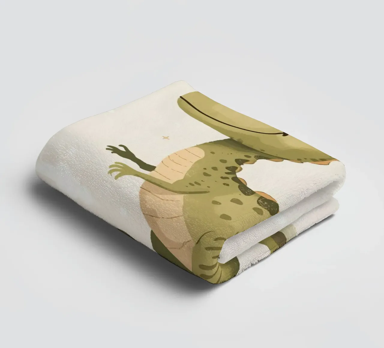 Felice Tyrannosaurus Rex con stelle e nuvole asciugamano da bagno da DesignDoodle