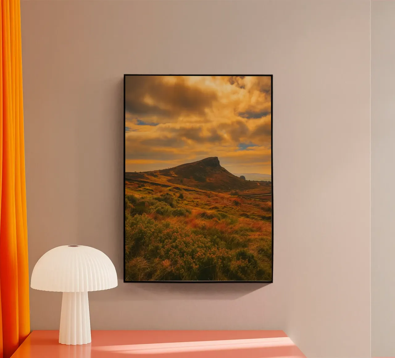Blick auf kahle Felsenhügel Acryl-Glas von PASMING
