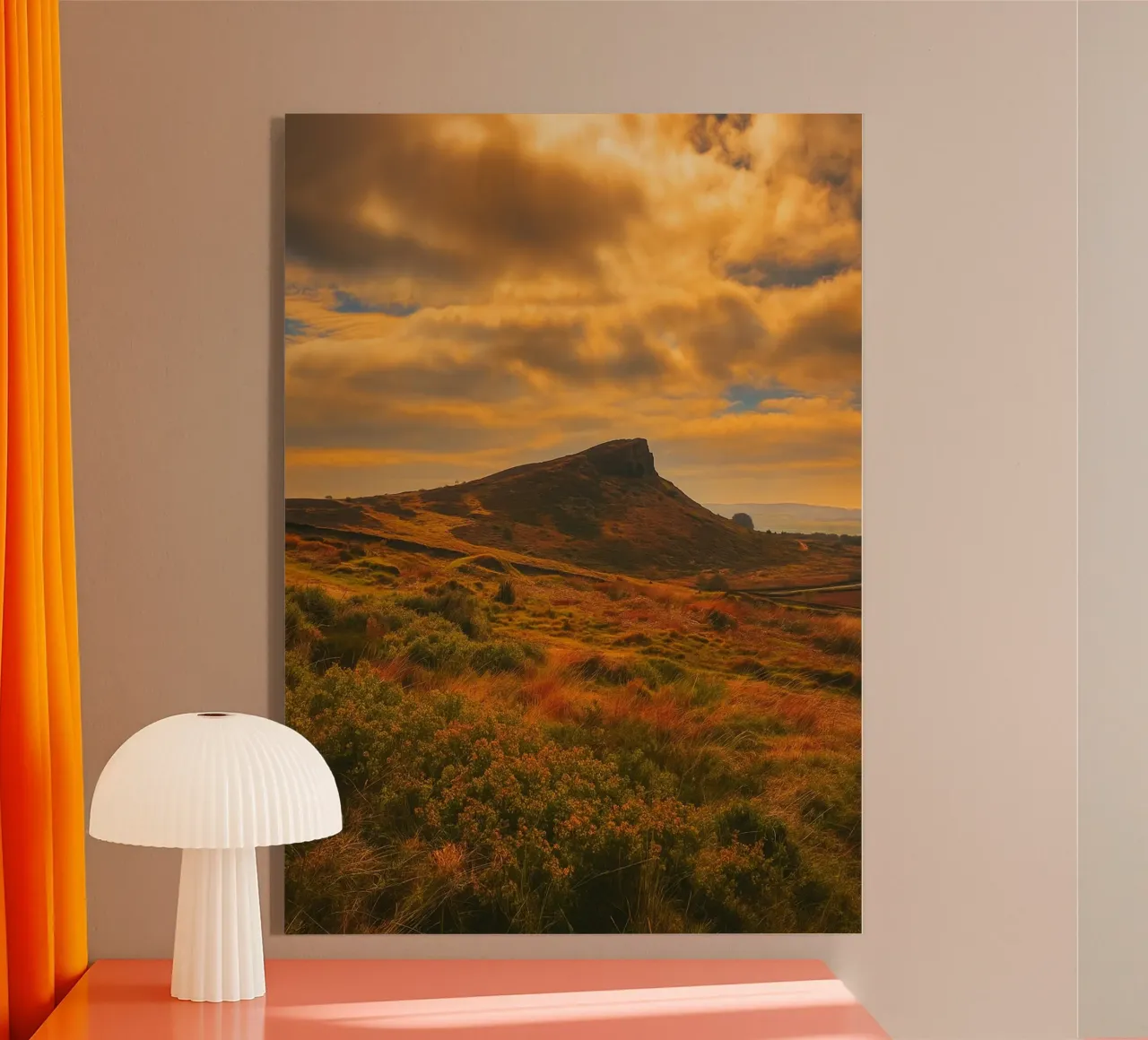 Blick auf kahle Felsenhügel Acryl-Glas von PASMING