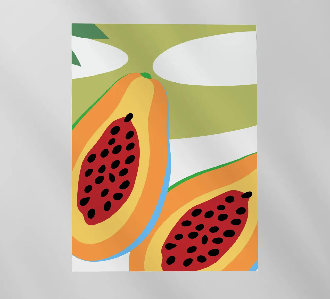 Papaya fresca pellicola backlit da OFFICIAL FRUIT & VEGETABLES
