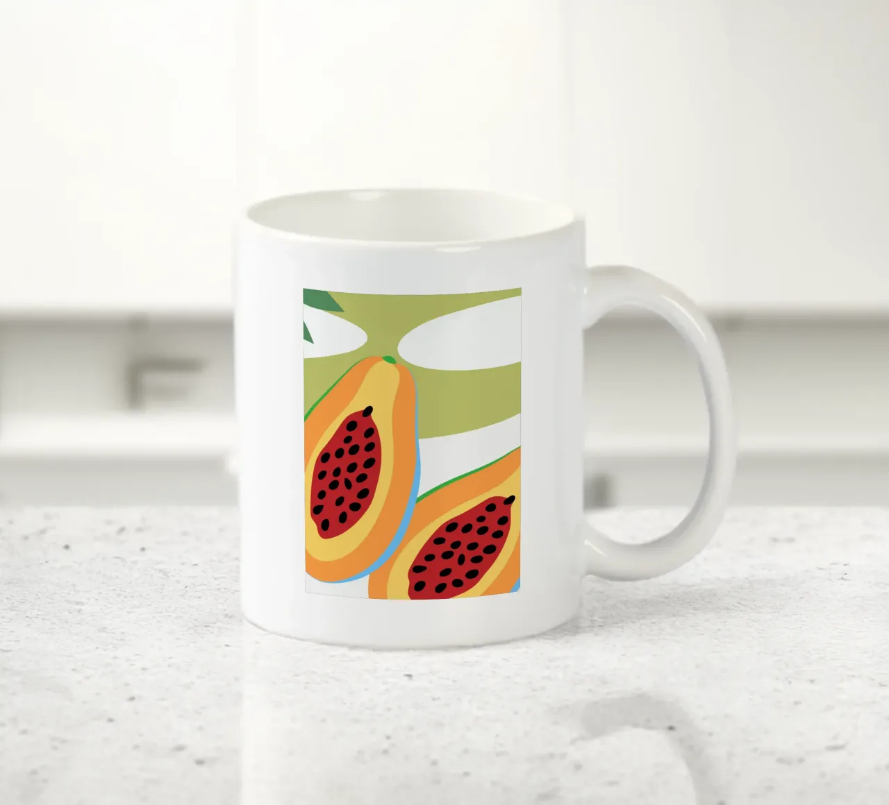 Papaya fresca tazza in ceramica da OFFICIAL FRUIT & VEGETABLES
