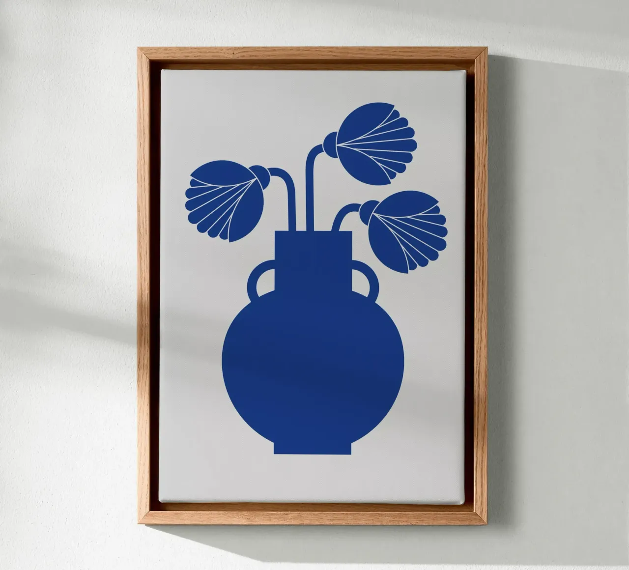 Blue vase no:3 tela con Cornice a cassetta da Lidia Blomgren