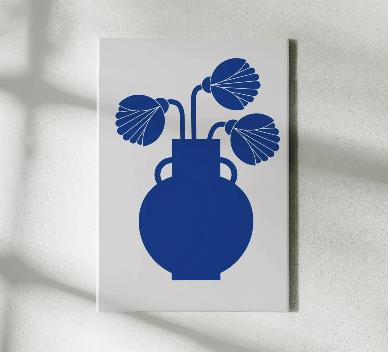 Blue vase no:3 tela con Cornice a cassetta da Lidia Blomgren