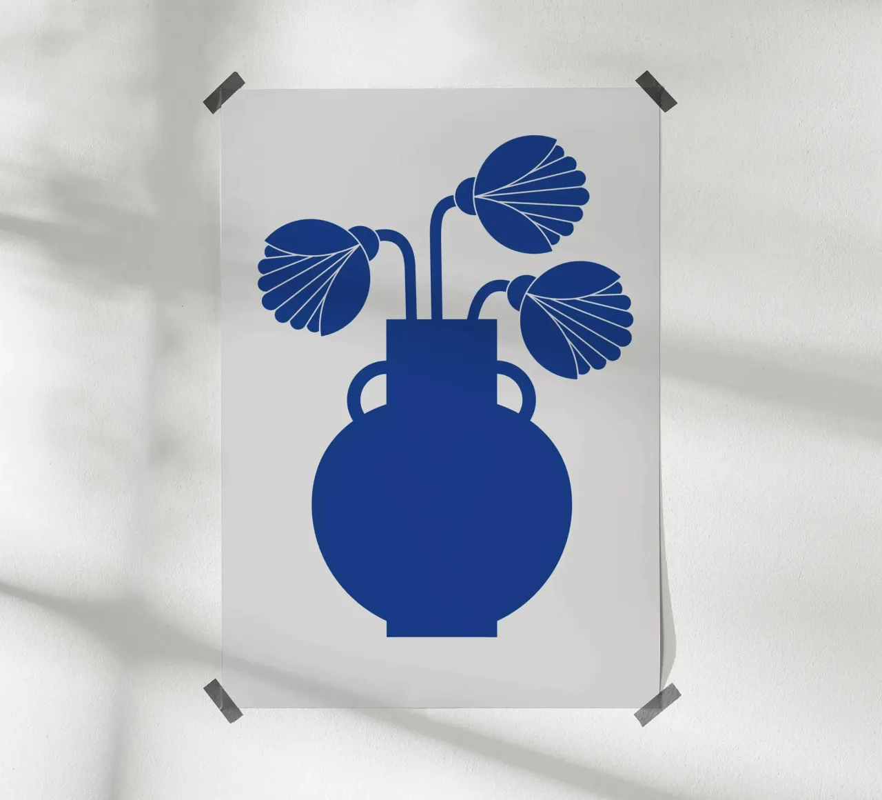 Blue vase no:3 poster da Lidia Blomgren