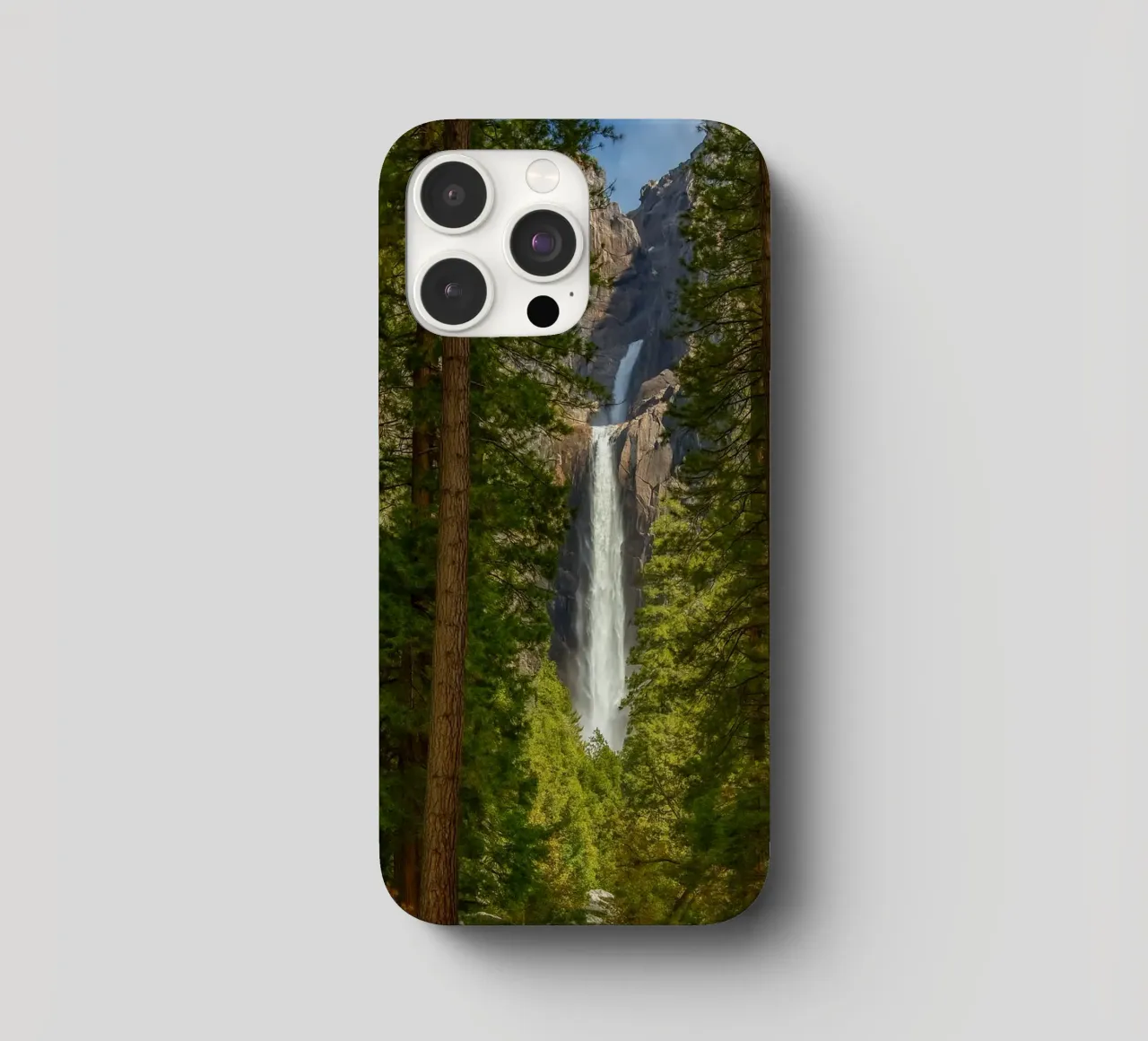 vue d'une cascade dans la forêt coque iphone de PASMING