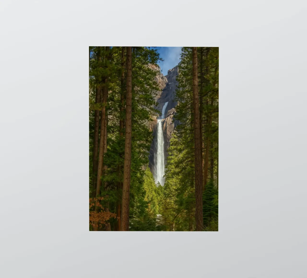 vista di una cascata nella foresta adesivo da PASMING