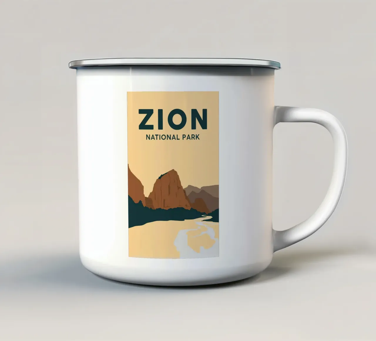 Zion National Park Poster tazza in smalto da rubayi fey
