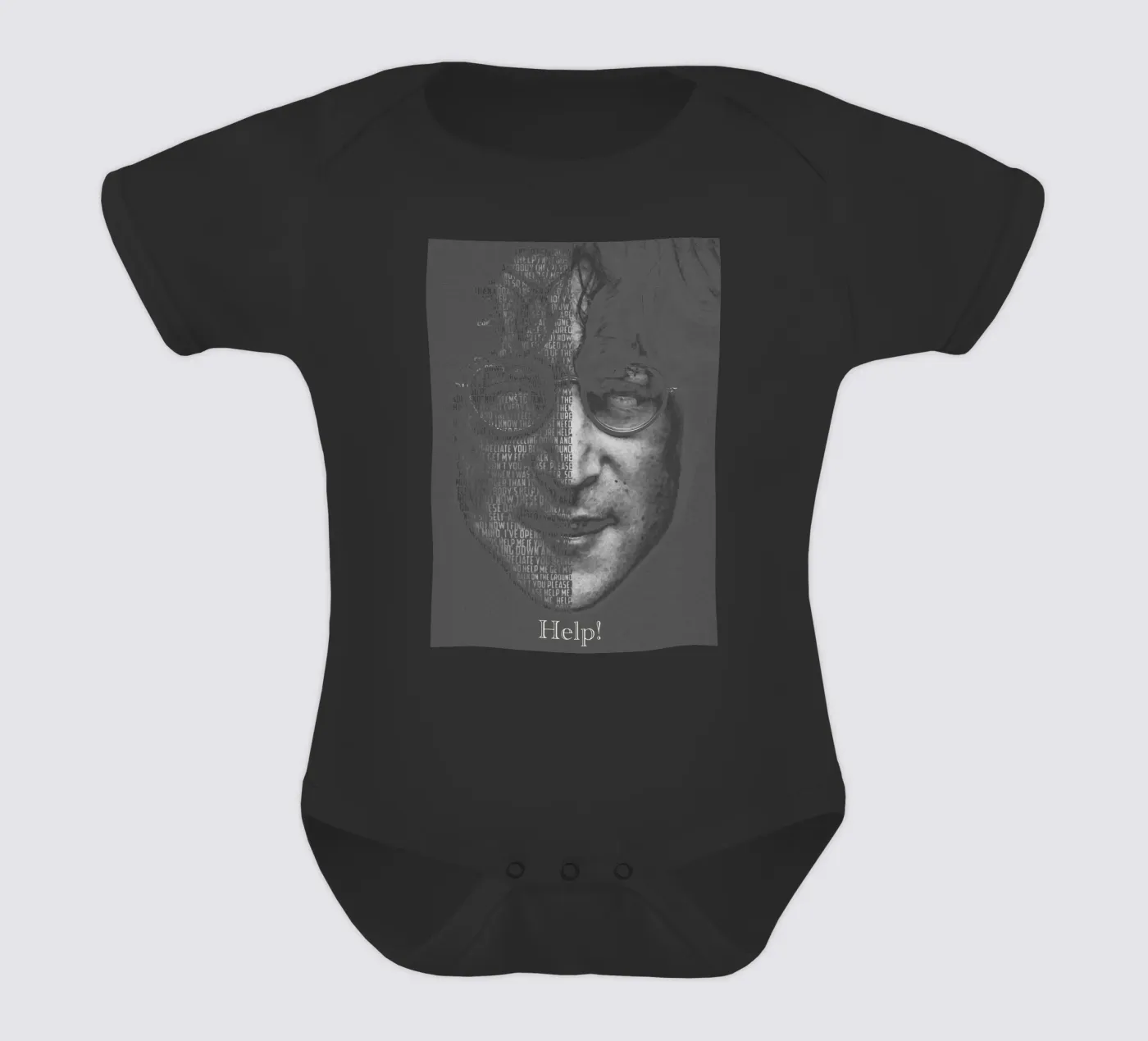 Help! Kurzarm Babybody von Gunawan Rb