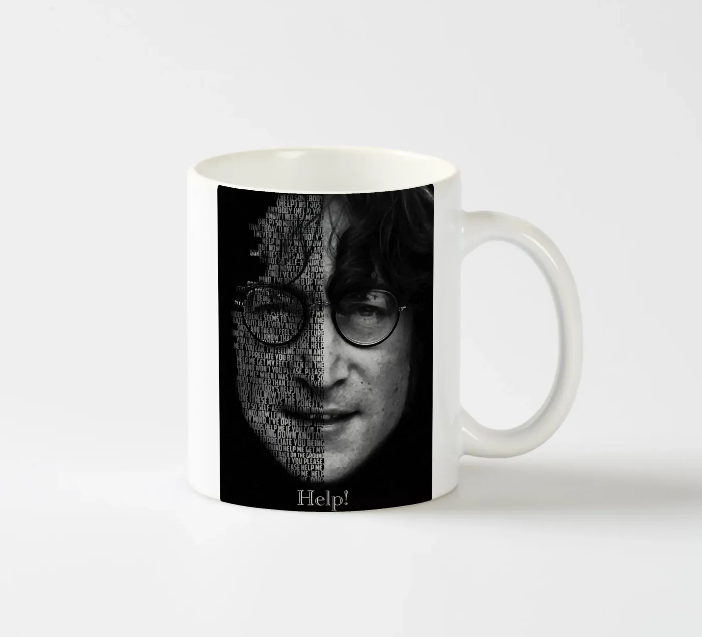 Help! mug en céramique de Gunawan Rb