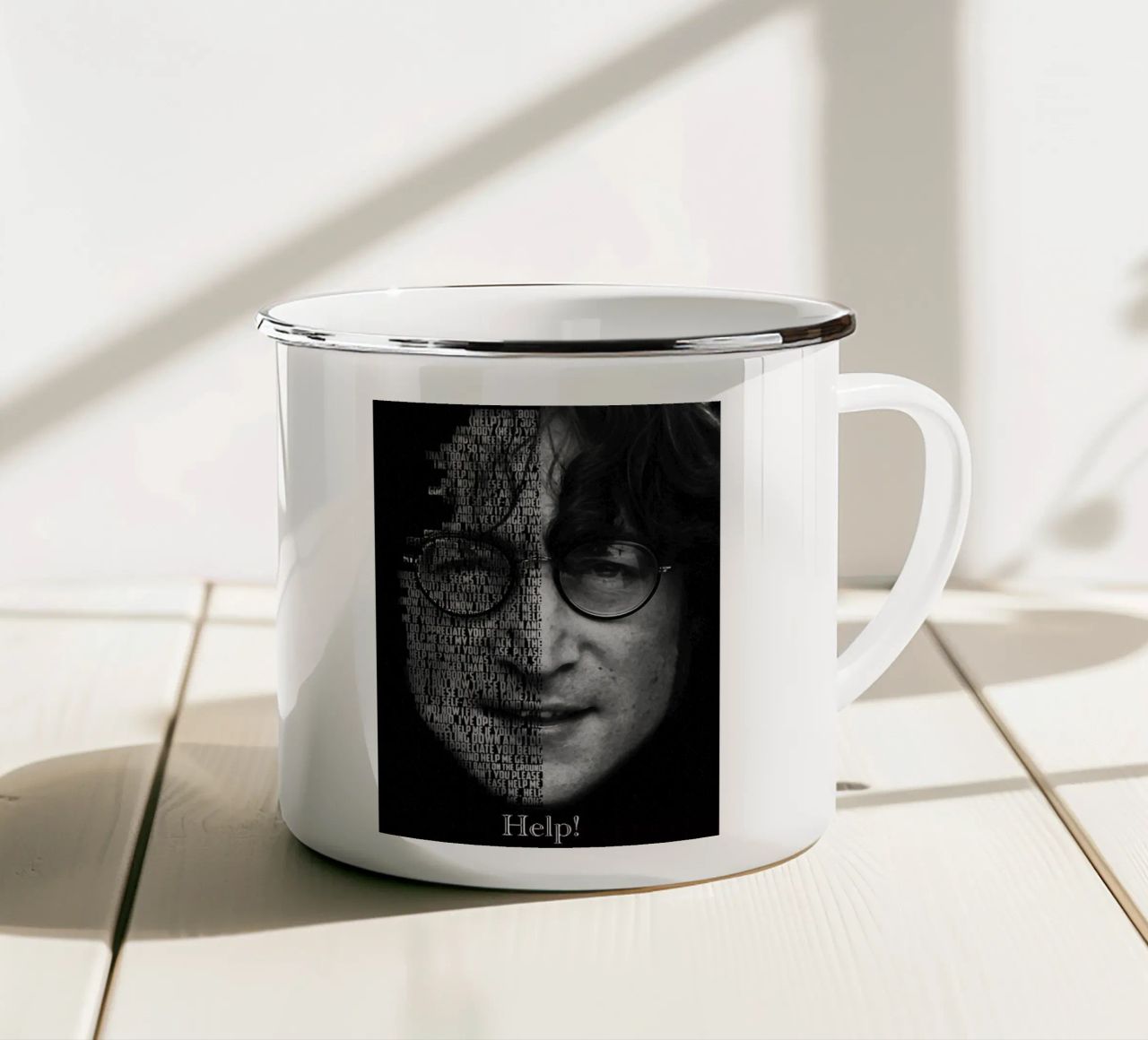 Aiuto! tazza in smalto da Gunawan Rb