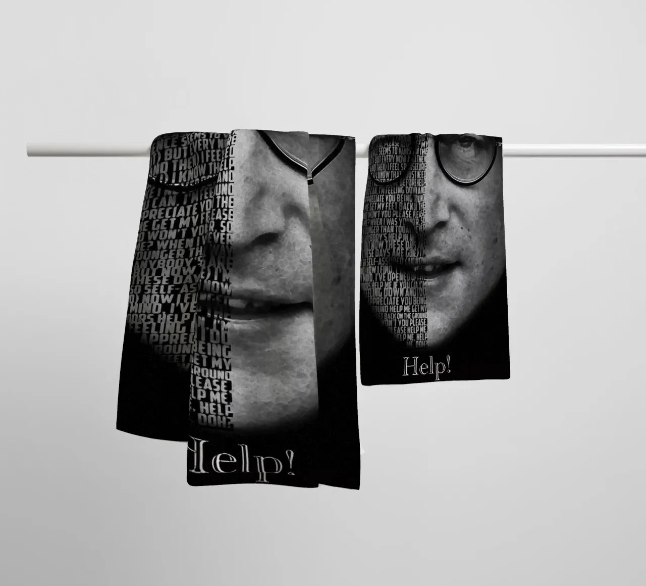 Help! towel by Gunawan Rb