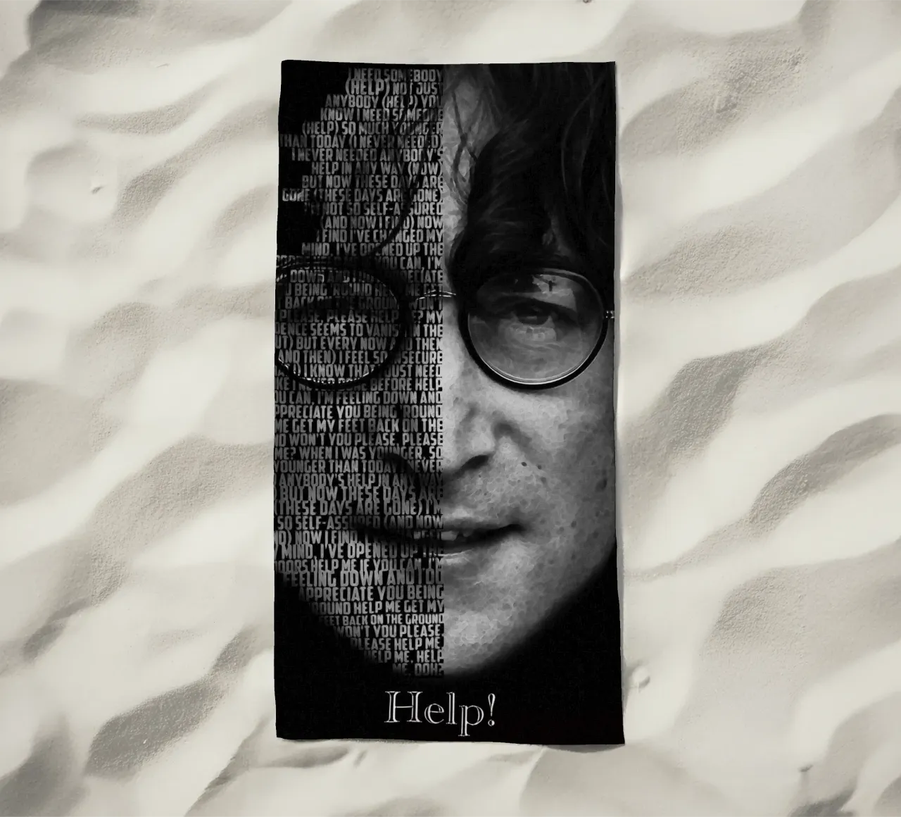 Help! strandhanddoek van Gunawan Rb