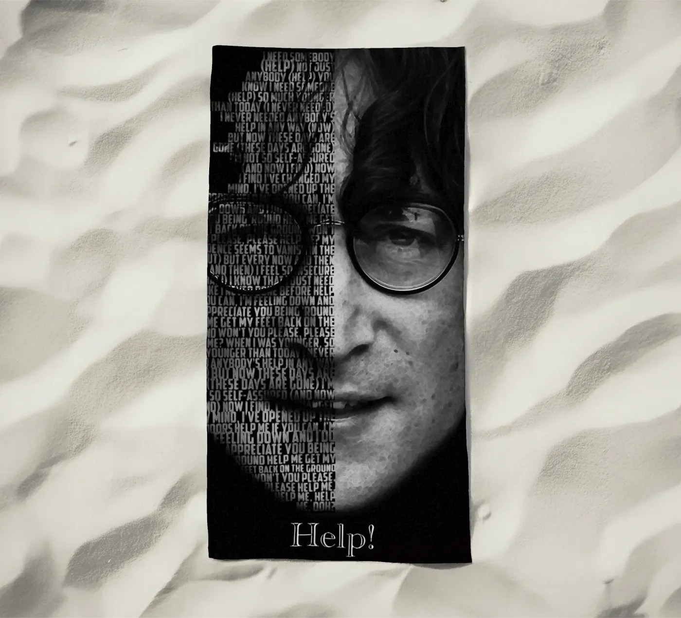 Help! strandhanddoek van Gunawan Rb