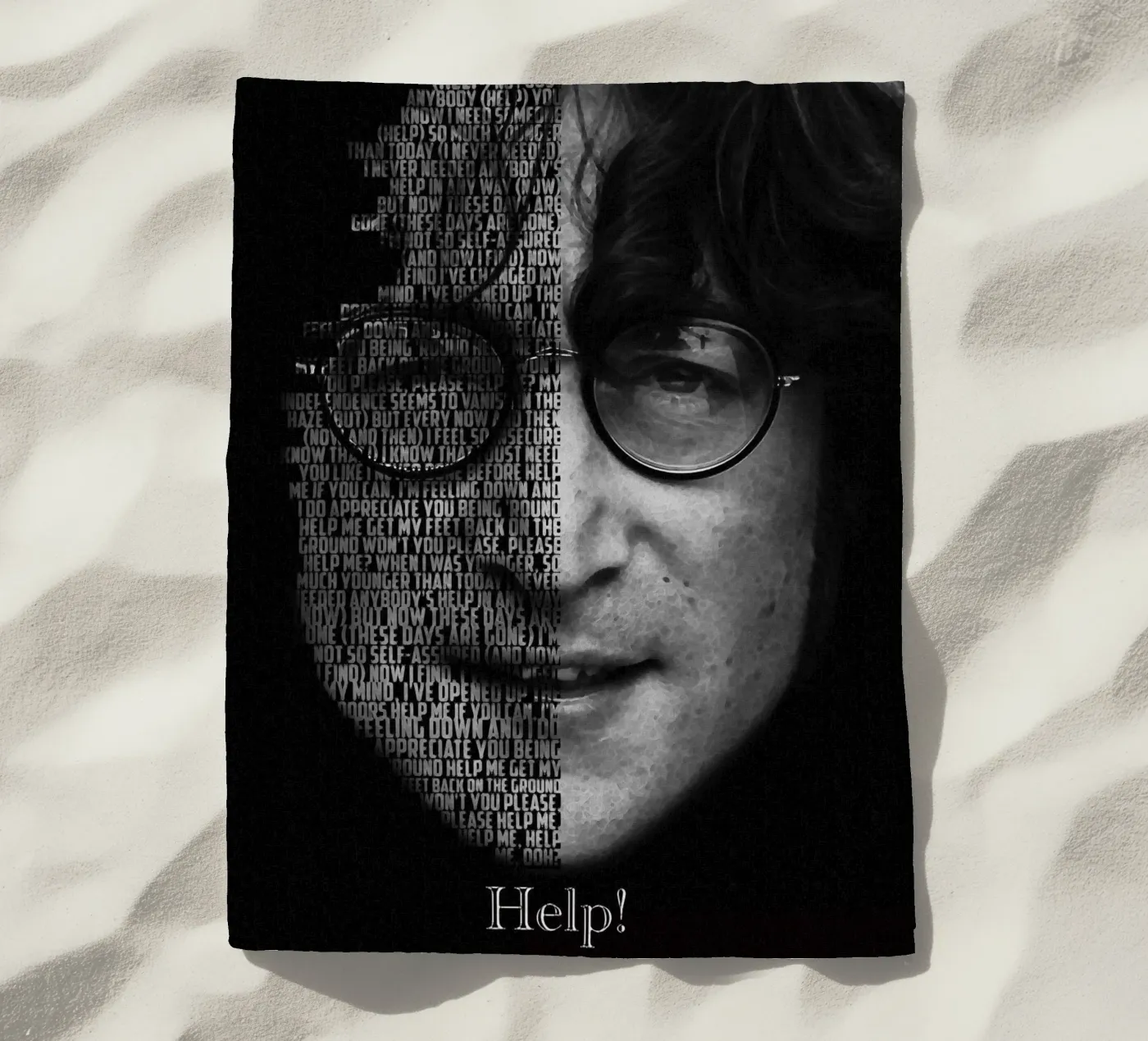 Help! strandhanddoek van Gunawan Rb