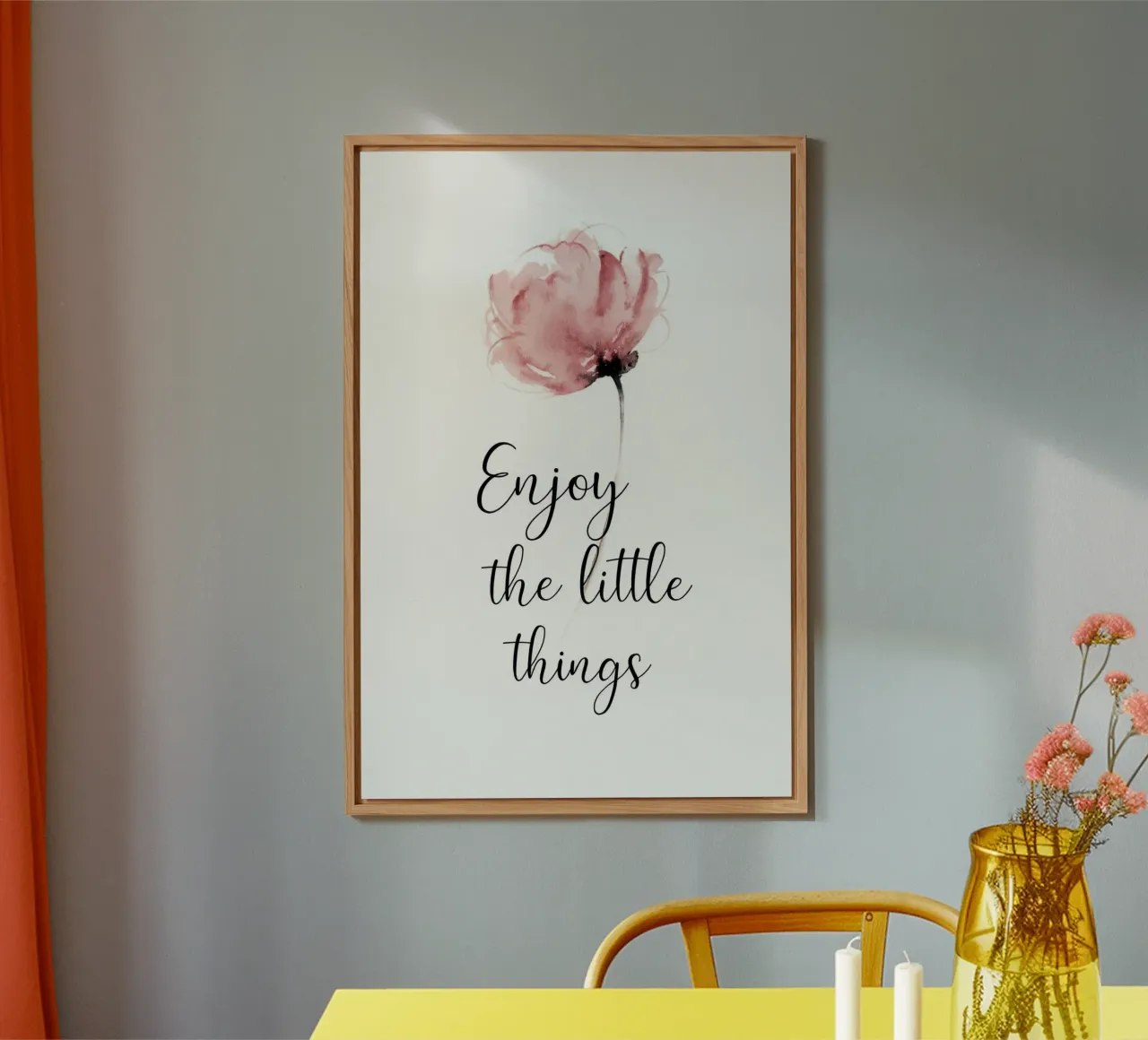Enjoy The Little Things (Rose) alluminio dibond da treechild