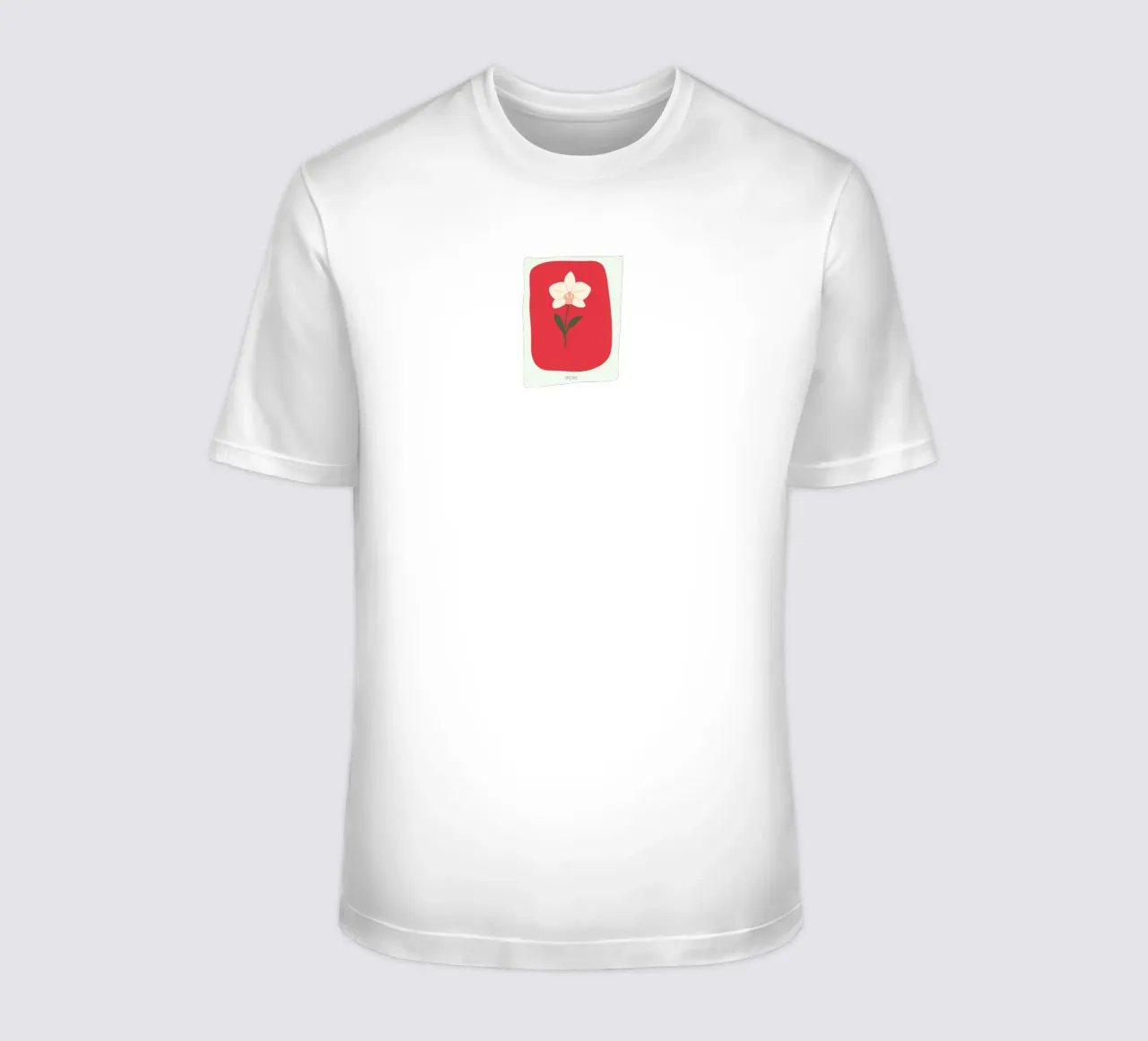 Illustrazione disegnata a mano di un'orchidea t-shirt da GalerieGG