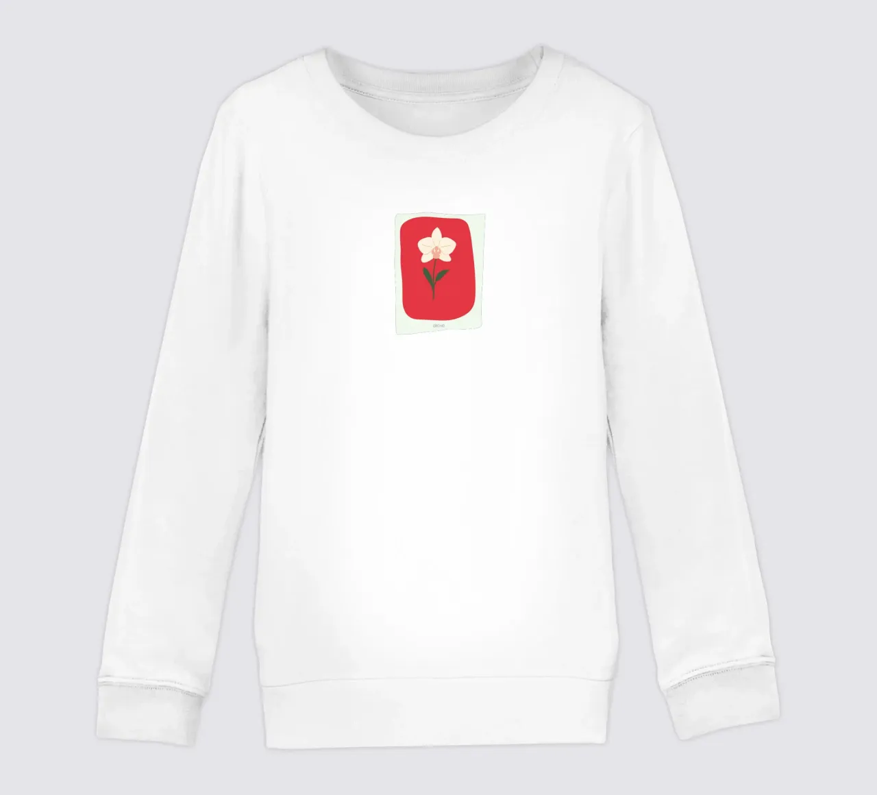 Orquídea ilustración dibujada a mano sudadera para niño de GalerieGG